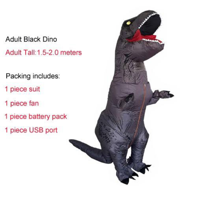 Inflatable T-Rex Dinosaur Adult Costume