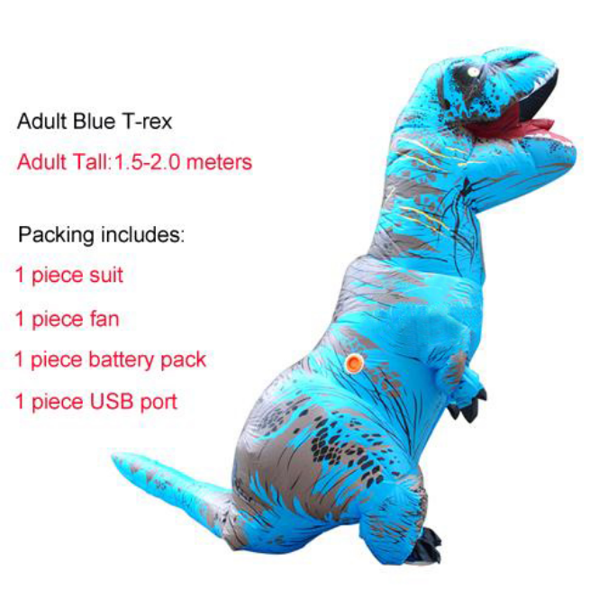Inflatable T-Rex Dinosaur Adult Costume