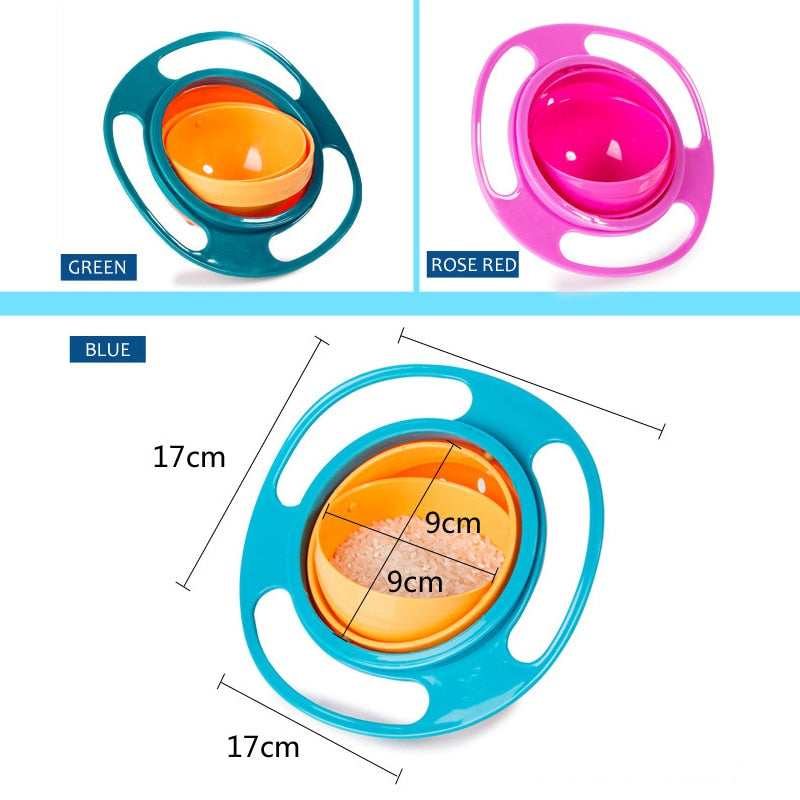 Rotating Anti-Spill Bowl