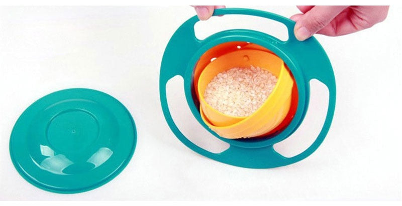 Rotating Anti-Spill Bowl