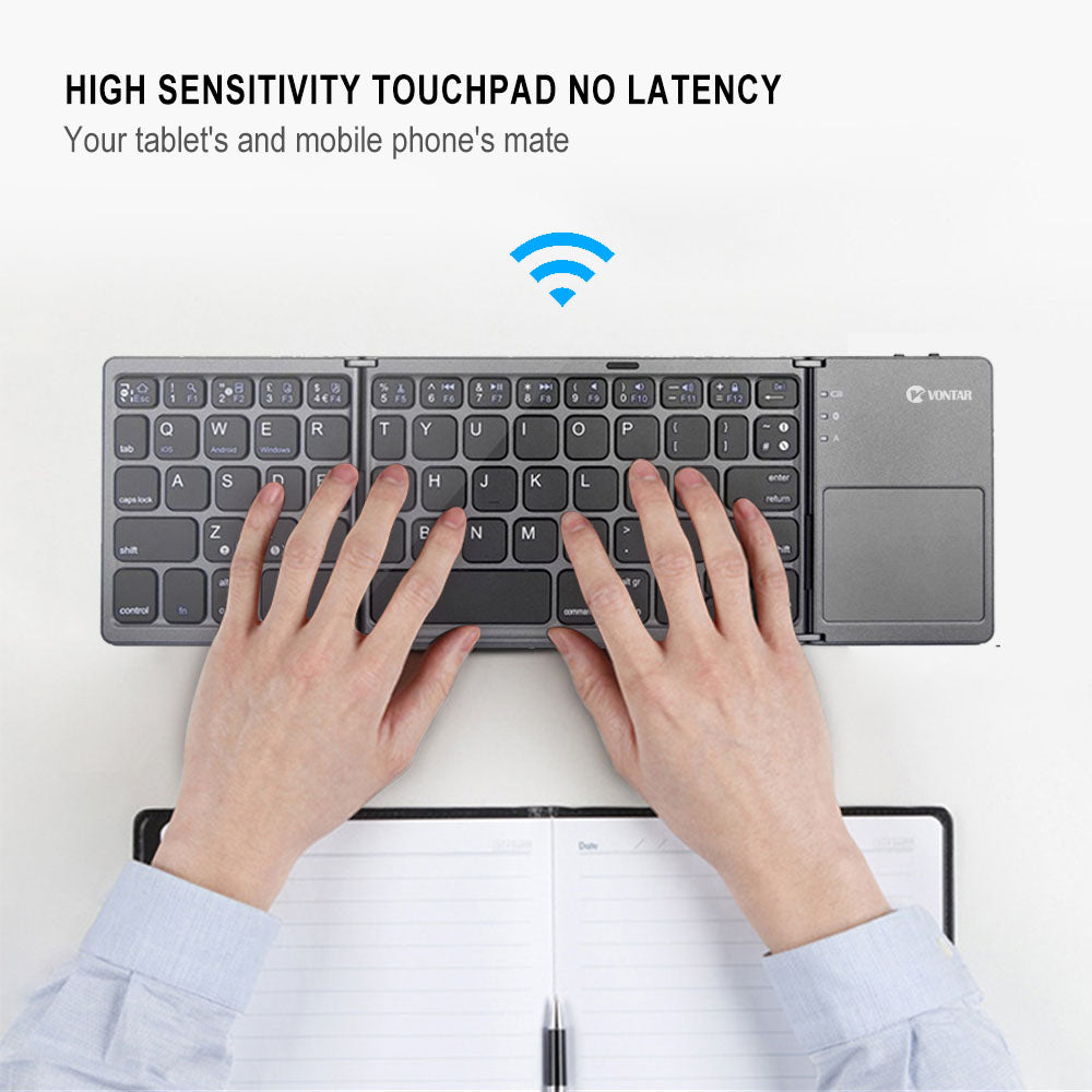 Mini Foldable Touch Bluetooth Keyboard