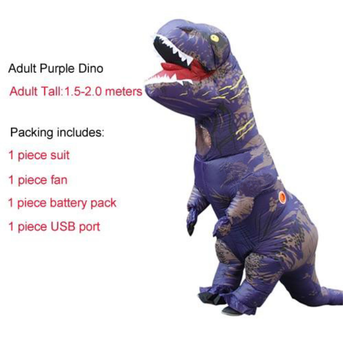 Inflatable T-Rex Dinosaur Adult Costume