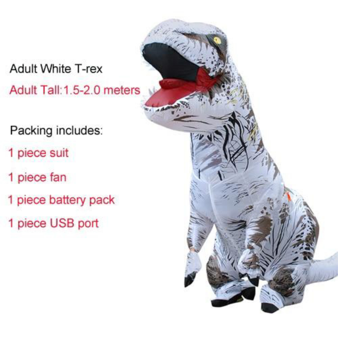 Inflatable T-Rex Dinosaur Adult Costume